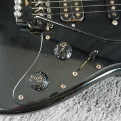 Fender Stratocaster Contemporary HSS Floyd Rose MIJ Fujigen E6 Black 1986-1987 image 7