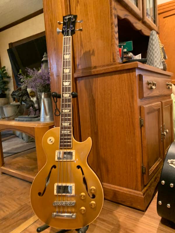 Gibson Memphis ES-Les Paul Bass 2016 - 2018 - Gold Top image 1