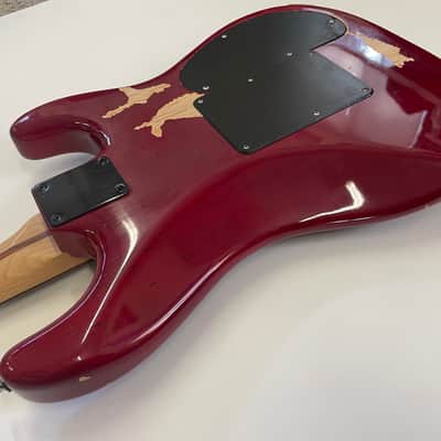 Fender/Warmoth partscaster stratocaster 1997 - transparent red image 7