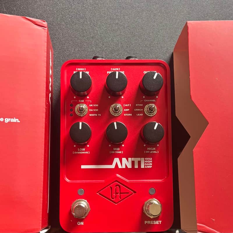 2024 – Present Universal Audio ANTI 1992 High Gain Amp Red