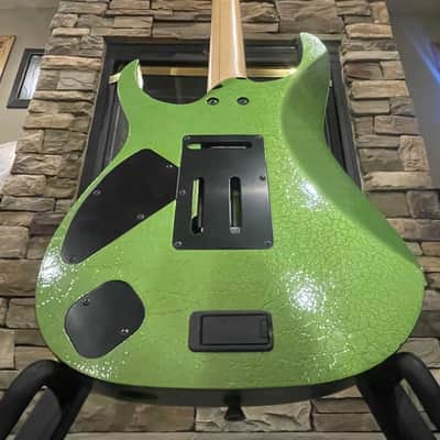 2006 Ibanez j.custom - Ultra Rare "Lizard Skin Candy Pearl Green" (Near Mint) image 16