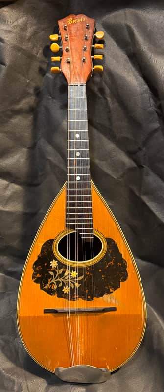 Bruno Bowlback Mandolin - Brazilian RW & Birds Eye Maple - Early 1900s - Great Player - All Org. - Case - Ships FREE!!! image 1