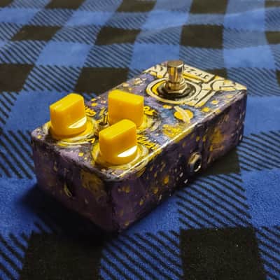 Joyo JF-25 Bright Day Overdrive Effects Pedal - Custom Purple Space Paint Job image 4