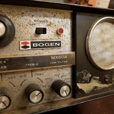 Bogen MX60A Mixer Amplifier 60 Watt Tube Amp Head 8417 1960 Black Steel image 4