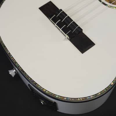 Lanikai Julia Michaels White Pearl Tenor Signature Acousic Electric Ukulele w/i ag image 7