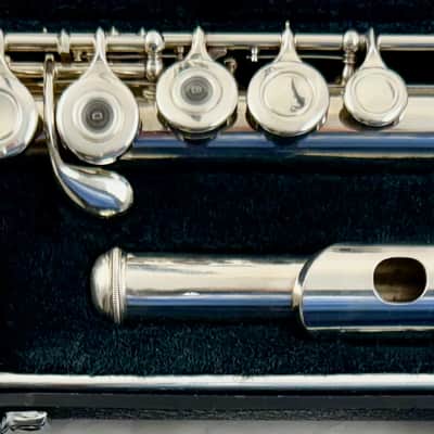 Yamaha Japan 265S - Silver open hole flute image 1