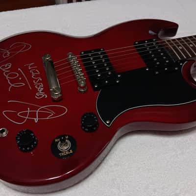 Epiphone SG Special/News Boys Band Autographed - Red image 4