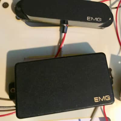 EMG 85 SA SA - black + SPC, EXG, RPC , switch, jack + all drawings, diagrams to wire up - mid 1980's image 4