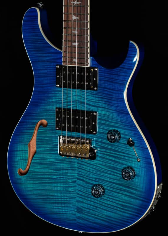 PRS SE Custom 24 Semi-Hollow Piezo Lake Blue (109) image 1