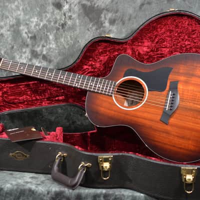 Taylor 224ce K DLX Koa wood Grand Auditorium Acoustic Electric Cutaway Shaded Edgeburst w Deluxe Hardshell Case image 10