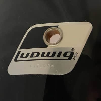 Ludwig Rocker  '88 16x16  Black Floor tom American Made w/legs image 6