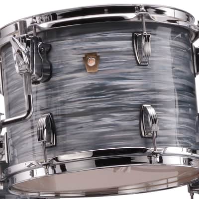 Ludwig *Pre-Order* Classic Maple 8x10" Vintage Blue Oyster Rack Tom Tom Drum Atlas Mount | Made in the USA | Special Order | Authorized Dealer image 1