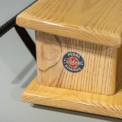 Packard Pedal Boards 18" Custom Wooden Raised Deck Pedal Board - Ash Natural Gloss image 3