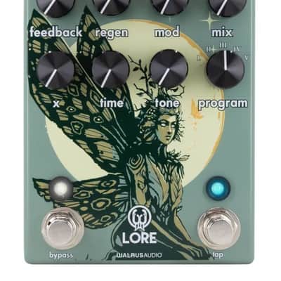 Walrus Audio Lore Reverse Soundscape Generator 2022 - Present - Muted Green / Dark Green Fairy image 1