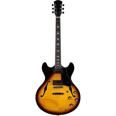 Sire Larry Carlton H7 Semi-hollowbody Electric Guitar, Vintage Sunburst image 5