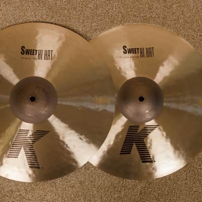 Zildjian 15" K Sweet Hi Hat Cymbals 1100g 1593g image 1