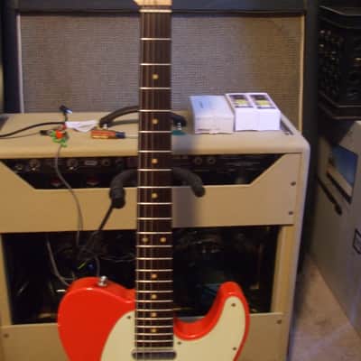 MJT Telecaster Guitar Fiesta Red Musikraft neck Quartersawn tele aged relic not fender ZCD image 7