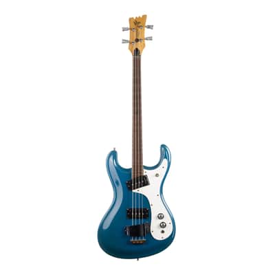 Vintage Mosrite The Ventures Model Bass Blue 1966 image 4