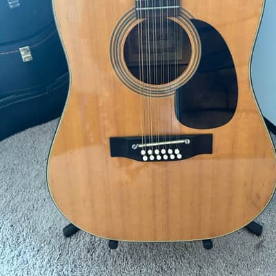 1970s Atlas T-213 12-String Acoustic Made in Japan w/ Hard Case image 6