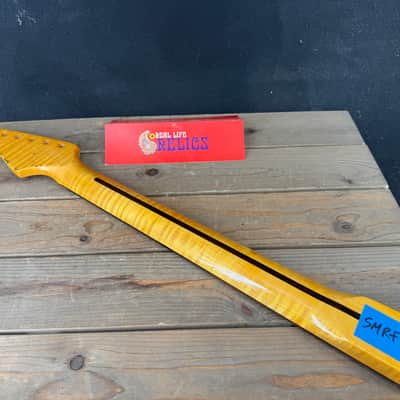 Real Life Relics Curly Flame Maple Stratocaster® Style Neck 21 Fret SMRFV21 #2 image 4