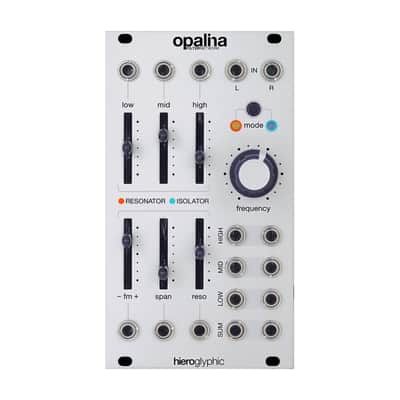 Hieroglyphic Opalina Eurorack Stereo Filter Module (Silver) image 1