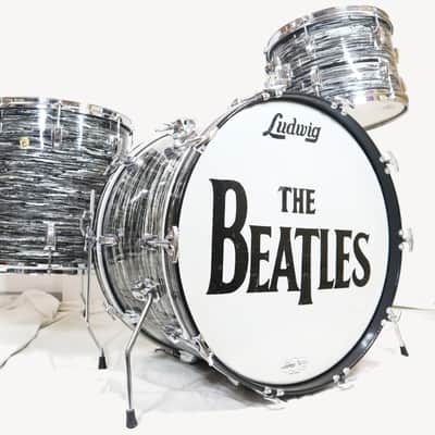 VINTAGE Ludwig 1960s SuperClassicKit Original BlackOyster Covering 22x14,13x9,16x16 image 1