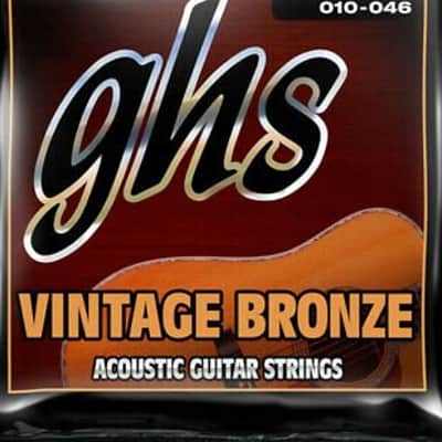 GHS Vintage Bronze 10-46 Acoustic Guitar Strings image 2