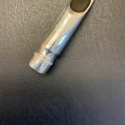 (- VINTAGE -) SELMER Scroll Metal C** Eb Alto Saxophone Mouthpiece - Silver Plate image 2