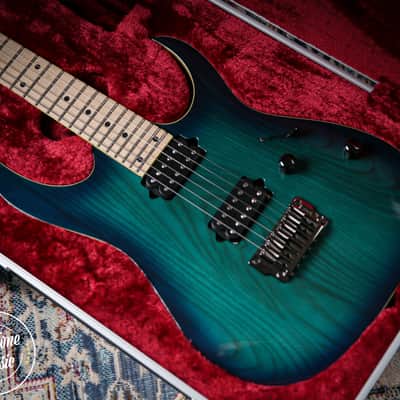 2023 Ibanez RG652AHMFX Prestige Nebula Green Burst image 2