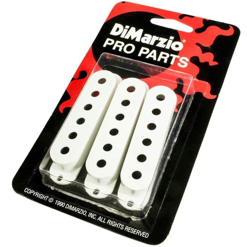 DiMarzio DM2000W Vintage Strat Pickup Covers (3-Pack) image 1