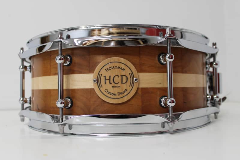 Holloman Custom Drums 5x13" Cherry/Maple snare drum - Hand rubbed urethane image 1
