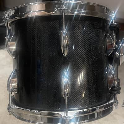 Custom Magnus Opus Drums 2026 - Midnight blue/black carbon fiber shells image 18