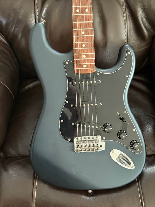 Fender Standard Stratocaster Satin with Rosewood Fretboard 2004 - Gun Metal Blue image 1