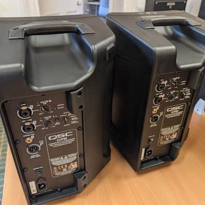 A Pair of QSC CP8 2-Way 1000-Watt 8" Active Loudspeakers - Black image 2