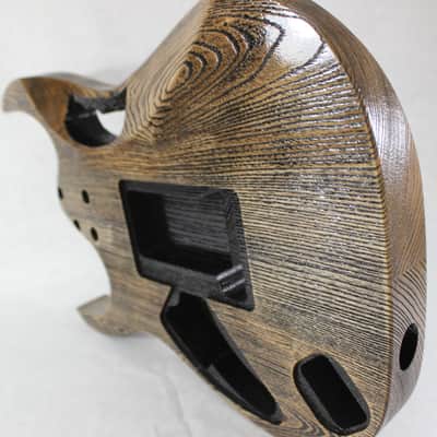 Finished Ash 6 string, Jem style guitar body, rear route, HSH, AANJ - J1201 image 4