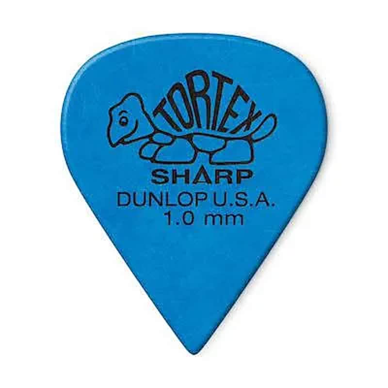 Dunlop 412P10 Tortex Sharp 1.0mm Guitar Picks (12-Pack) image 1