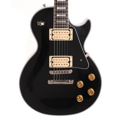 Gibson Custom Shop Les Paul Custom Made 2 Measure Ebony with Double Classic White Pickups 2024 image 2