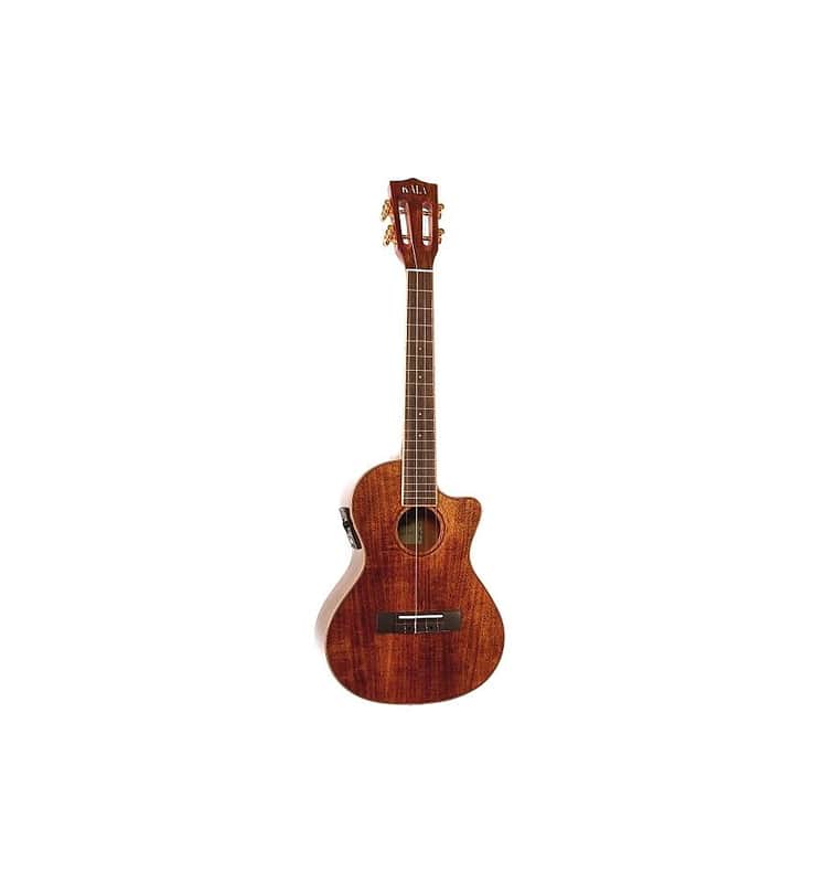 Kala KA-KTGE-C Hawaiian Koa Series Acoustic/Electric Tenor Cutaway Ukulele w/ EQ Gloss Natural image 3