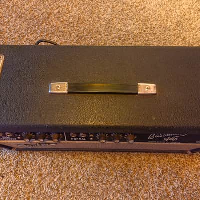 1966 Fender Bassman head, blackface era image 11