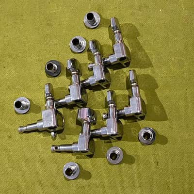 Vintage Schaller "Made in West Germany" In Line Tuners - Chrome - Set of 7 image 2