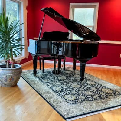 Bergmann Baby Grand Piano – 5' – Polished Ebony image 1