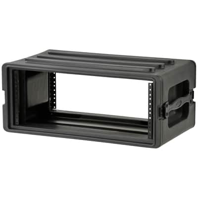 SKB 1SKB-R4S 4U Shallow Roto-Molded Rack Case with Steel Rails