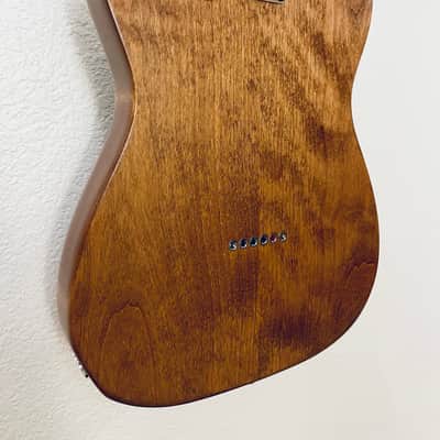 Partscaster Tele 2 Piece Alder Body One Piece Maple Neck Made with High End Parts 2026 - Walnut image 16