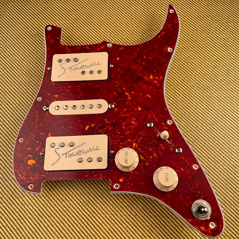 Stonewall Pickups EKS Strat Pickguard (tortoiseshell) — eleven possible tones image 1