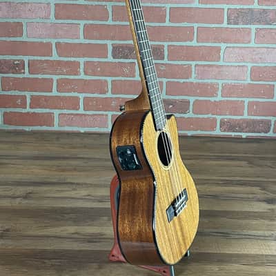 Lanikai All Solid Mahogany Tenor Acoustic-electric Ukulele image 4