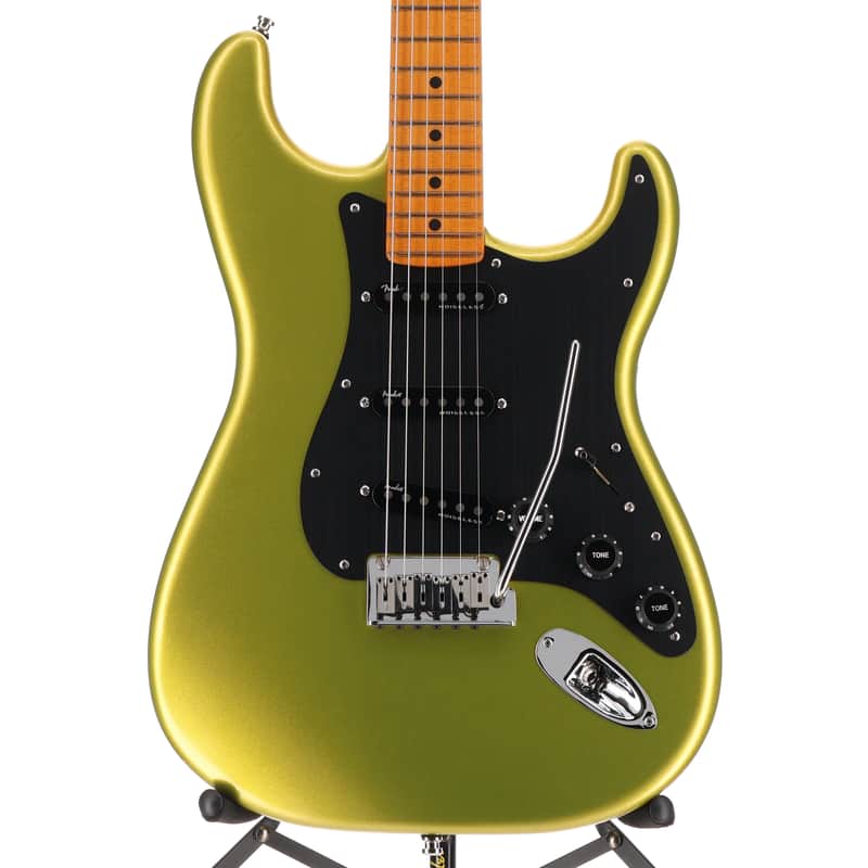 Fender Certified Pre-Owned American Ultra II Stratocaster, Maple Fingerboard, Solar Flare (N11) (34953) image 1