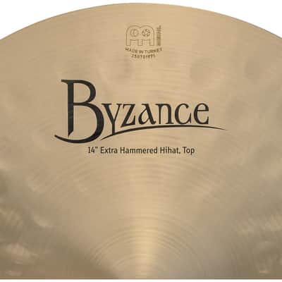 Meinl Byzance Traditional Extra Hammered Hi Hat Cymbals 14" image 6