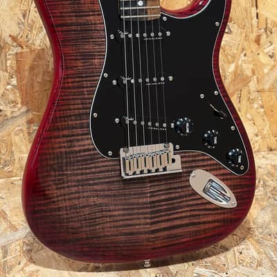 Pre Owned Fender 2022 Limited Edition American Ultra Stratocaster - Umbra Burst, Ebony Inc. Case image 1