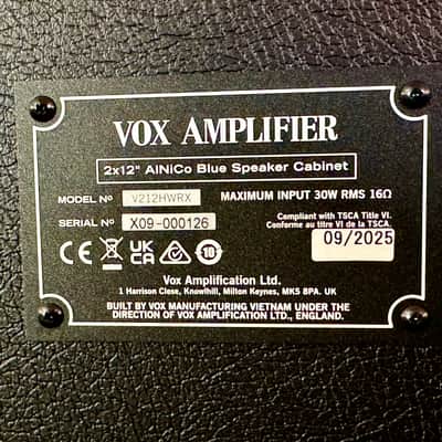 Vox AC30 HWRH Head & 212HW 2x12” Alnico Blue Stack image 25
