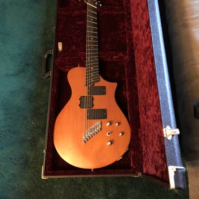 Wes Lambe Guitars 8S (8 string solidbody) 2007 Natural Mahogany image 6